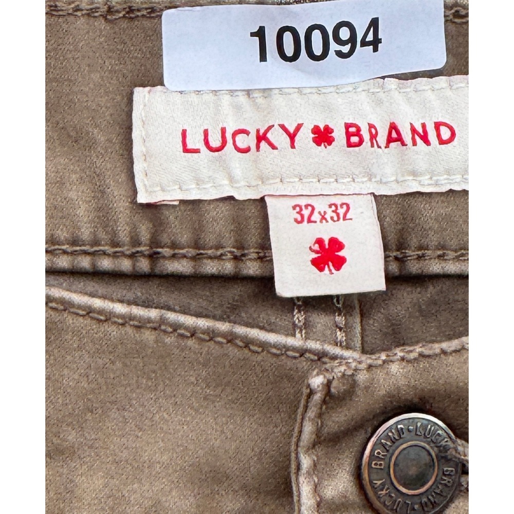 Lucky Brand 410 Athletic Straight Mens Brown Pants 32x32 Cotton Stretch Casual - Picture 2 of 7